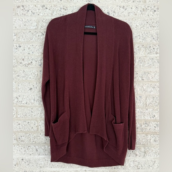 Abercrombie & Fitch Sweaters - Abercrombie & Fitch burgundy cardigan, woman’s medium